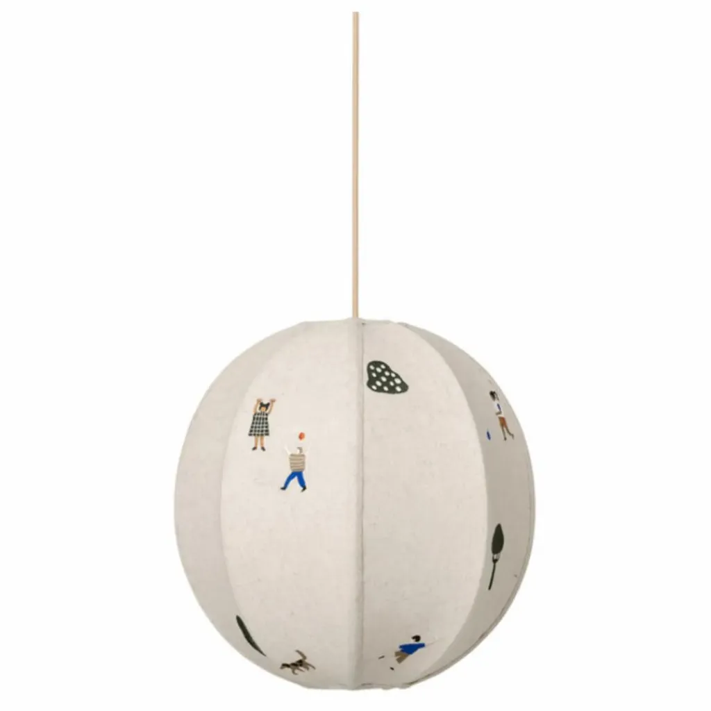 Enfant Ferm Living Kids Abat-jour brodé The Park