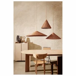 Ferm Living Luminaires|Abat-jour Dou en rotin