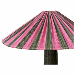 HKliving Abat-jour en bambou Plisse | Rose Best