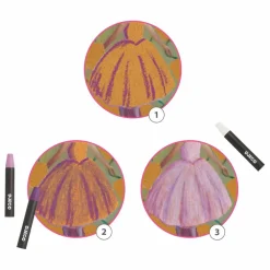 Djeco Activité pastels gras Ballerines