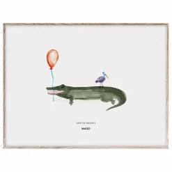 Mado Affiche Coco the Crocodile 40x30 cm Multicolore Sale