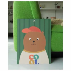 Sale Ma petite vie Affiche Cool ours Multicolore