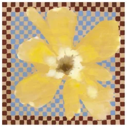 Paper Collective Affiche Flower with Checks 03 par Liat Greenberg