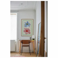 Paper Collective Affiche Flower with Checks 01 par Liat Greenberg