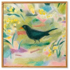 Paper Collective Déco Murale, Papier Peint|Affiche Un Merle par Line Hachem