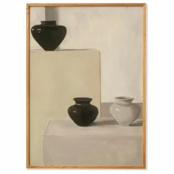 Discount Paper Collective Affiche Vases par Jonna Valtner Noir