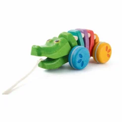 Plan Toys Alligator arc en ciel à tirer