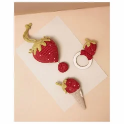 Patti Oslo Hochets Et Anneaux De Dentition|Puériculture|Anneau de dentition Fraise |