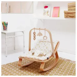 Discount Charlie Crane Arche d'éveil avec ses jouets pour transat Levo | Hêtre