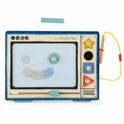 Moulin Roty Ardoise magnétique Puce & Pilou | Bleu Clearance