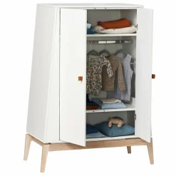 Leander Armoire basse Luna chêne - 2 portes | Blanc Outlet