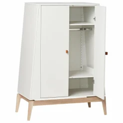 Leander Armoire basse Luna chêne - 2 portes | Blanc Outlet