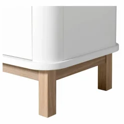 Clearance Oliver Furniture Armoire multi-rangement 3 portes en chêne | Blanc