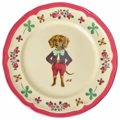 Enfant Rice Vaisselle Enfant|Assiette à dessert en mélamine - x Nathalie Lété |