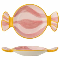 Outlet Bloomingville Assiette Caramella en grès | Rose