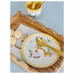 Best Bloomingville Mini Assiette Celebrate | Jaune