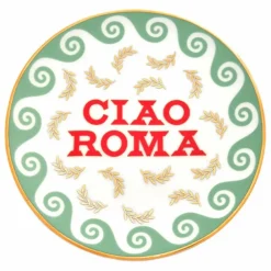 Bitossi Art De La Table|Assiette Ciao Roma |