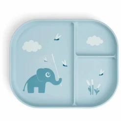 Online Done by deer Assiette compartimentée Elphee | Bleu ciel