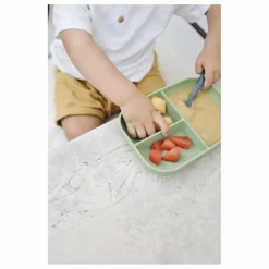 Sale Béaba Assiette compartimentée en silicone | Sauge