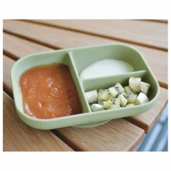 Sale Béaba Assiette compartimentée en silicone | Sauge