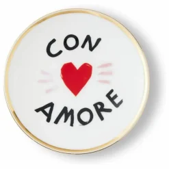 Bitossi Assiette Con Amore | Blanc Hot