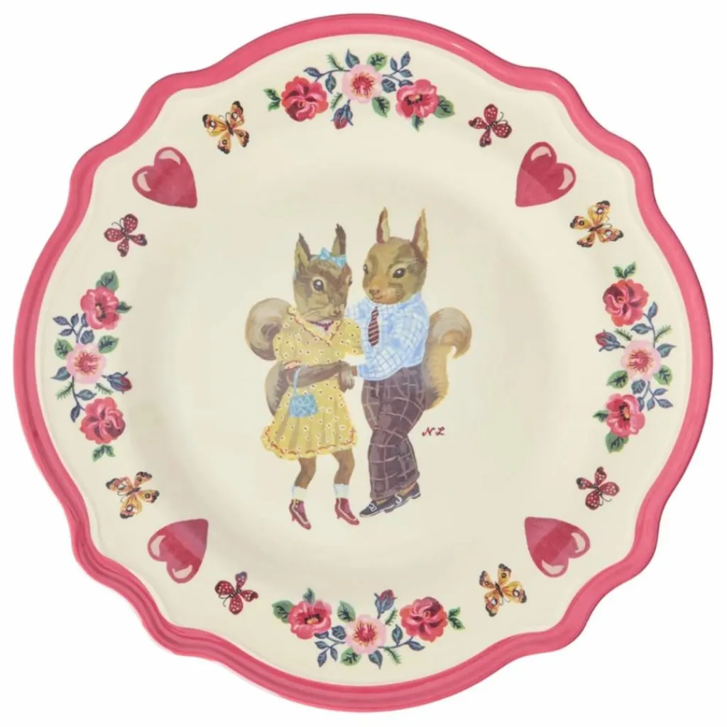 New Rice Assiette en mélamine - x Nathalie Lété | Rose