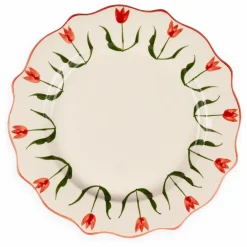 Denise Assiette Fan Fan 27 cm | Bleu