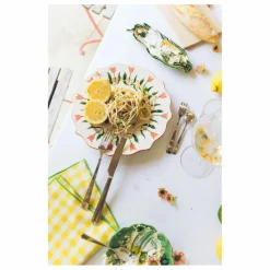 Denise Assiette Fan Fan 27 cm | Bleu