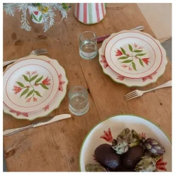 Denise Assiette Fan Fan 27 cm | Bleu