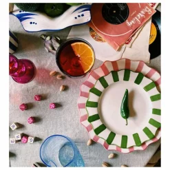 Anna + Nina Assiette rayée - 22cm |