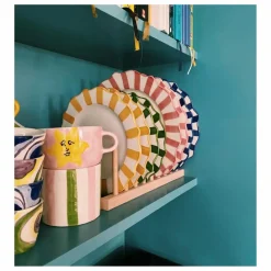 Anna + Nina Assiette rayée - 22cm |