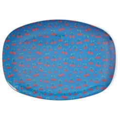 Enfant Rice Assiette rectangulaire en mélamine Cerises |