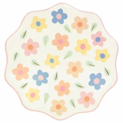 Enfant Meri Meri Décoration De Fête|Assiettes à dîner Happy Flowers - Set de 8 |