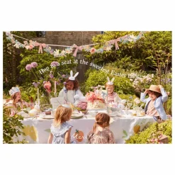 Discount Meri Meri Assiettes en forme de lapin floral printanier - Set de 8 | Pastel