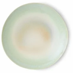 Online HKliving Assiettes en grès - Set de 2 | Bleu Glacier