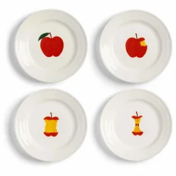 Clearance &Klevering Assiettes Haines - Set de 4 | Rouge