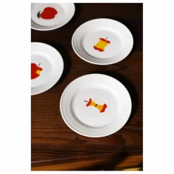 Clearance &Klevering Assiettes Haines - Set de 4 | Rouge