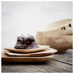 Madam Stoltz Art De La Table|Assiettes rondes en bois - Set de 3