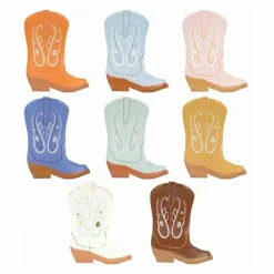 Meri Meri Assiettes Santiag Western - Set de 8 Multicolore