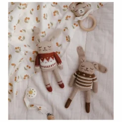 Main Sauvage Attache-tétine Cherry | Beige