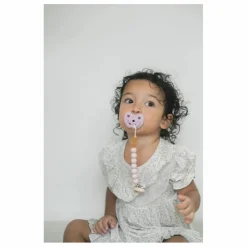 Hevea Puériculture|Vaisselle, Tétines|Attache-tétine en caoutchouc naturel et bois d'hévéa |