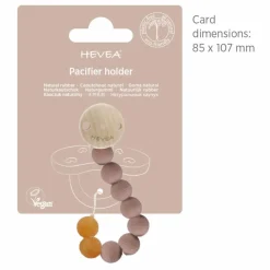 Best Hevea Attache-tétine en caoutchouc naturel et bois d'hévéa | Terracotta