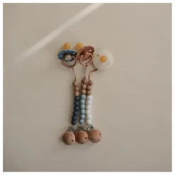 Mushie Attache-tétine Eva | Bleu Online