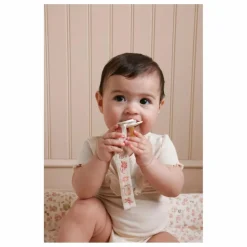 Cam Cam Attache-tétines brodé Augusta | Rose pêche Online