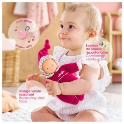 Corolle Poupées|Doudous, Peluches|Babidoux - Doudou Rose Grenadine |