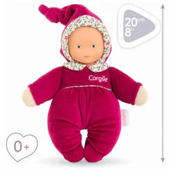 Corolle Poupées|Doudous, Peluches|Babidoux - Doudou Rose Grenadine |