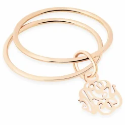 Femme Ginette NY Bagues|Bague Monogram Double Circle |