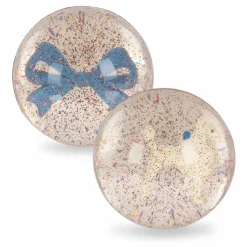 New Konges Sløjd Balles rebondissantes Bow - Set de 2 Bleu