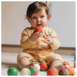 Oli & Carol Balles sensorielles Salade de fruits - Lot de 3