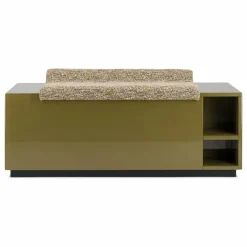 Sale The Socialite Family Banc coffre Cameleon en bois laqué et tissu effet tweed | Tigre